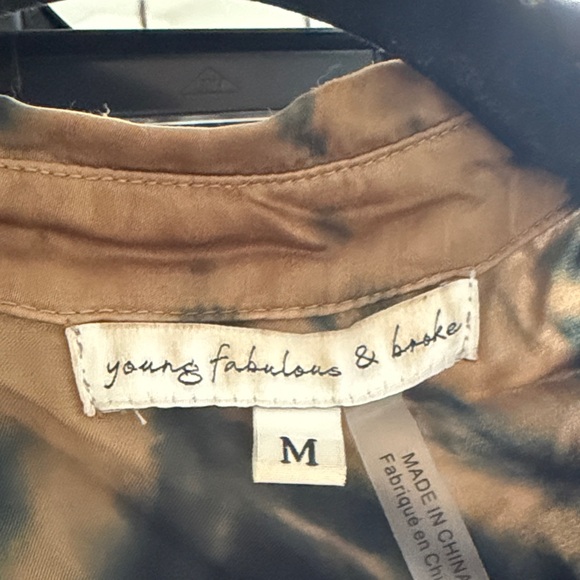 Young Fabulous and Broke| Tie-Dye Button-Up Shirt and Pants Set - Picture 2 of 2